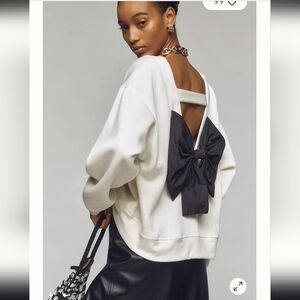 Maeve Bow Back Sweatshirt